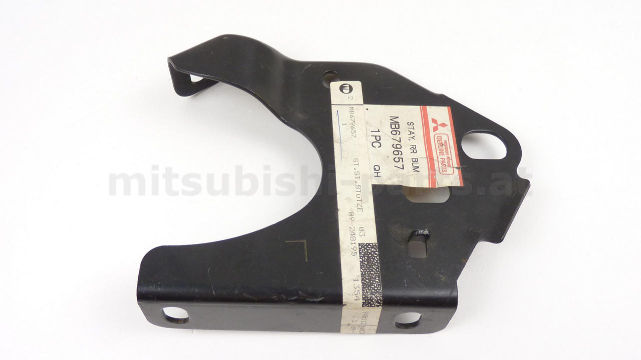 Halter links Stossfänger hinten, OEM Mitsubishi, Neu, Mitsubishi Pajero V20/40W,, MB679657