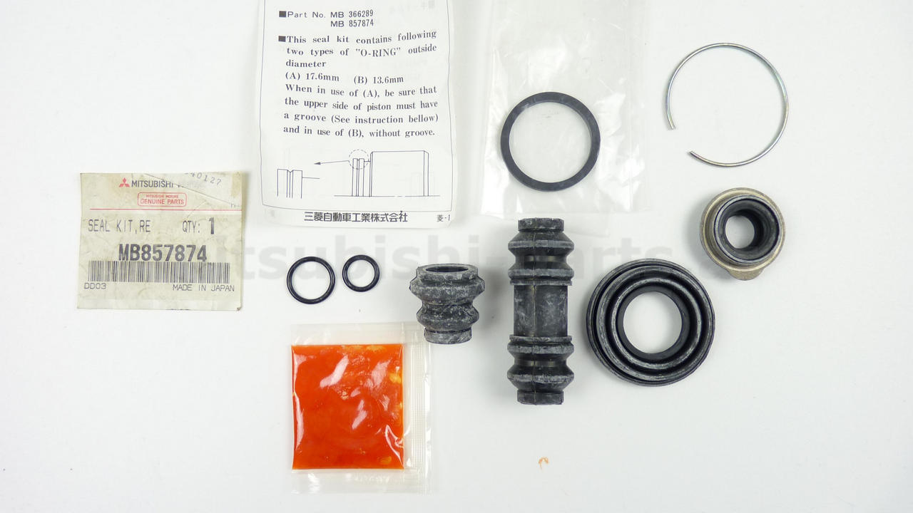Dichtungssatz Bremssattel hinten, OEM Mitsubishi, Neu, Mitsubishi Colt C50A, Lancer C6, 4605B968, MB857874, MB366289