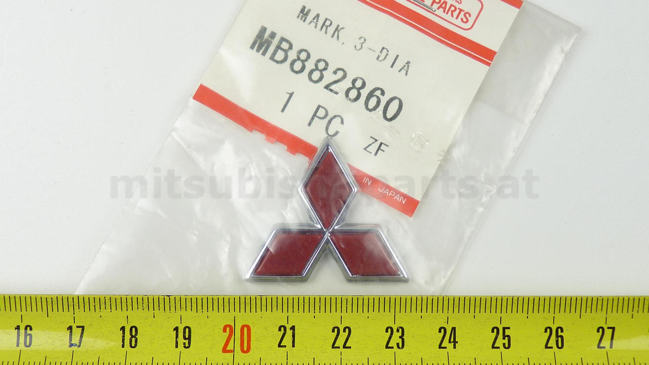 Emblem, Neu, Mitsubishi Lancer CB0W/CD0W, La, OEM OEM Mitsubishi, MB882860