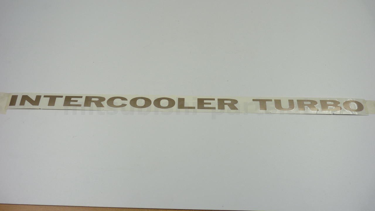 Aufkleber Intercooler, Neu, Mitsubishi Pajero V20/40W,, OEM OEM Mitsubishi, MR492337