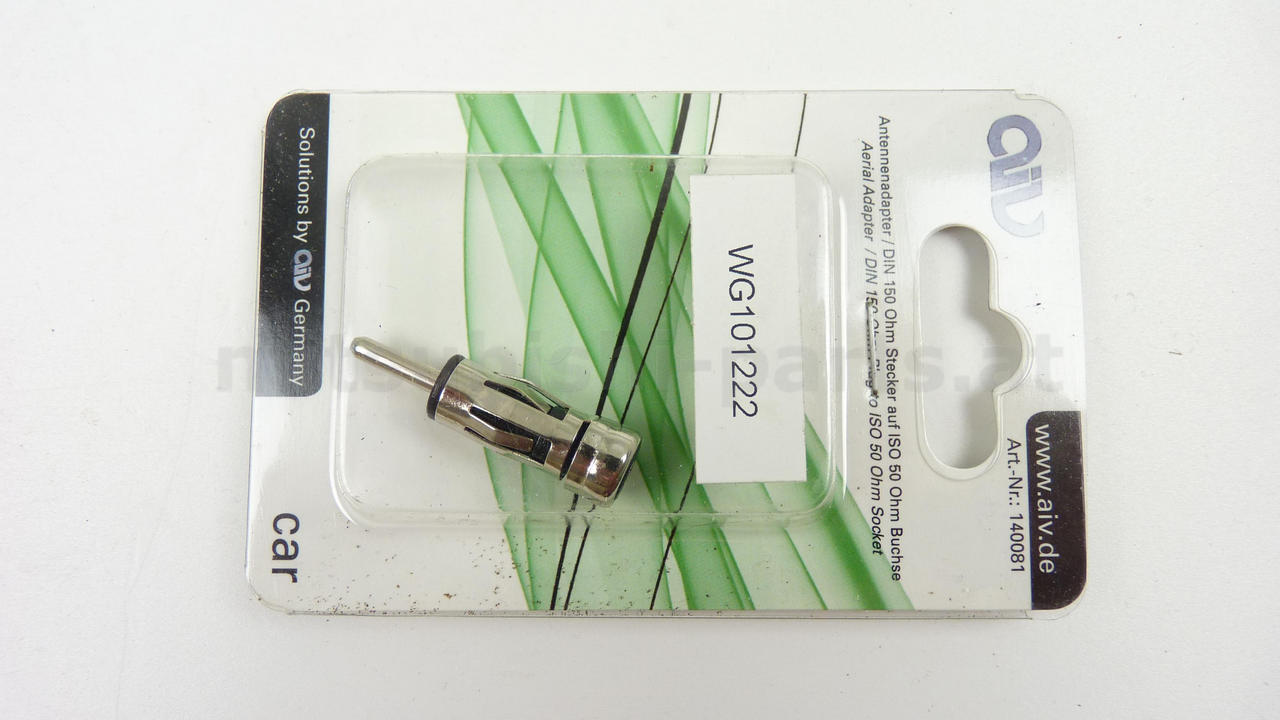 Antennenadapter DIN 150 Ohm auf ISO 50 Ohm, AIV Green Power, Neu, 140081, 4005127140819